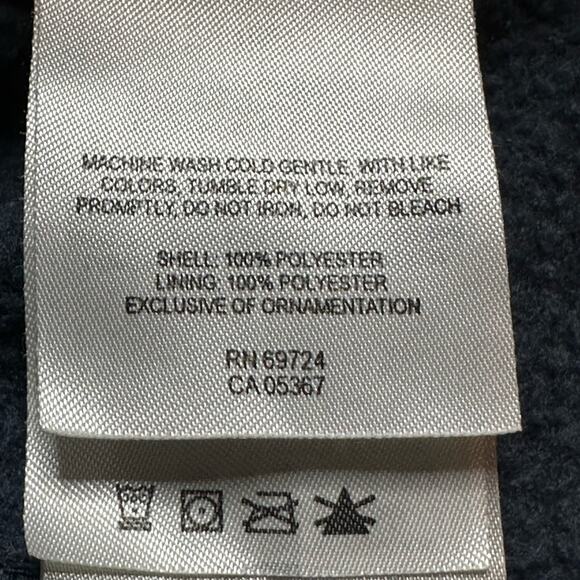 COLUMBIA FULL ZIPPER WARM ZIP POCKETS LS CINCH BOTTOM DARK BLUE GRAY WOMEN  XS - Picture 8 of 12